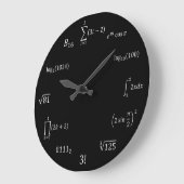 Grande Horloge Ronde Math equations et notations (Angle)