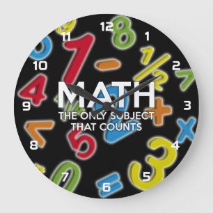 Grande Horloge Ronde Math. Le seul sujet qui compte