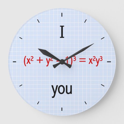 Grande Horloge Ronde Math Love Formula (Recto)