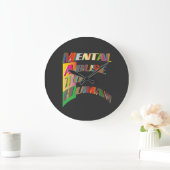 Grande Horloge Ronde Math Mental Abuse to Humans (Maison)