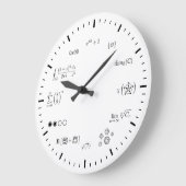 Grande Horloge Ronde Math Wall Clock (Angle)