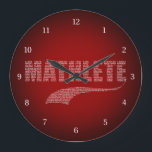Grande Horloge Ronde Mathlete Large Clock<br><div class="desc">You don’t shoot the basketball,  you calculate the shooting percentage. You don’t pass the football,  you determine the quarterback rating. You’re a mathematician,  a math magician. You’re a Mathlete!</div>