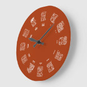Grande Horloge Ronde Maya Glyph (Angle)