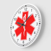 Grande Horloge Ronde Medical Alert Wall Clock (Angle)