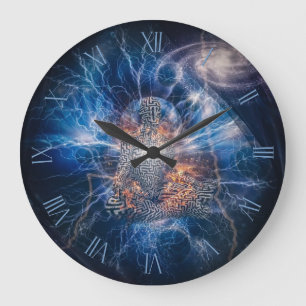 Grande Horloge Ronde Méditation dans l'espace