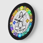 Grande Horloge Ronde Méditation paisible et sereine (Angle)