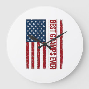 Grande Horloge Ronde Meilleur Papi de tous les temps Conception de vect