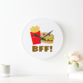 Grande Horloge Ronde Meilleurs amis pour toujours (Maison)