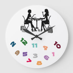 GRANDE HORLOGE RONDE ***MEILLEURS AMIS POUR TOUJOURS*** FERMETURE DE L'