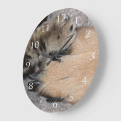 Grande Horloge Ronde Meilleurs amis pour toujours par Shirley Taylor (Angle)