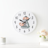 Grande Horloge Ronde Mélangeur de cuisine nostalgique (Maison)
