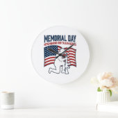 Grande Horloge Ronde Memorial Day Fallen Heroes Patriotic Soldier Shirt (Maison)