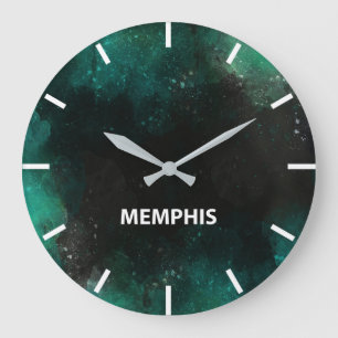 Grande Horloge Ronde Memphis Time Zone Newsroom Wall