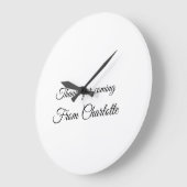 Grande Horloge Ronde merci de venir ajouter un message texte (Angle)