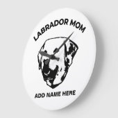 Grande Horloge Ronde Mère de Labrador (Angle)