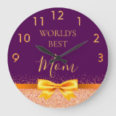 Grande Horloge Ronde Mère mère or violet arc (Recto)