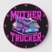 Grande Horloge Ronde Mère Trucker : Pink Attitude Violet (Recto)