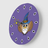 Grande Horloge Ronde Merlin mignon, sortilège (Angle)