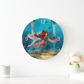 Grande Horloge Ronde Mermaid and Sea Lily (Maison)