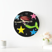 Grande Horloge Ronde Mermaid and Stars (Maison)