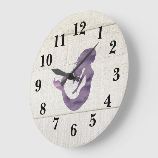 Grande Horloge Ronde Mermaid Purple Beach (Angle)