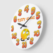 Grande Horloge Ronde "Messy" (Angle)