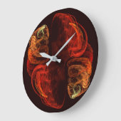 Grande Horloge Ronde Métamorphose Arrondi Abstrait (Angle)