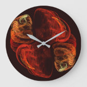 Grande Horloge Ronde Métamorphose Arrondi Abstrait (Recto)