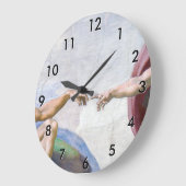 Grande Horloge Ronde Michelangelo - Création d'Adam Isolé (Angle)