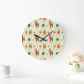 Grande Horloge Ronde Midcentury Modern Wall Clock (Maison)