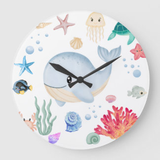 Grande Horloge Ronde Mignon sous l'eau
