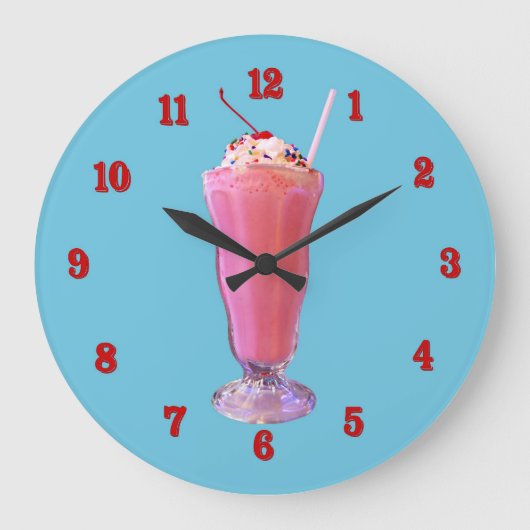 Grande Horloge Ronde Milkshake de Strawberry (Recto)