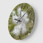 Grande Horloge Ronde Milkweed | Papillon | (Angle)