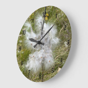 Grande Horloge Ronde Milkweed Papillon