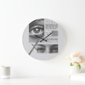 Grande Horloge Ronde Minimalist Wood Wall Clock – 10" (Maison)