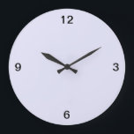 Grande Horloge Ronde Minimaliste. Lavande.<br><div class="desc">Horloge murale ronde minimaliste,  dans une jolie couleur lavande. Cette horloge va améliorer n'importe quelle pièce.</div>
