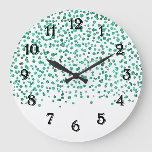 Grande Horloge Ronde Mint Dazle Confetti (Recto)