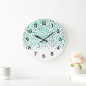 Grande Horloge Ronde Mint Dazle Confetti (Maison)