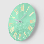 Grande Horloge Ronde Mint Green Gold (Angle)