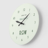Grande Horloge Ronde Mint Green Yoga (Angle)
