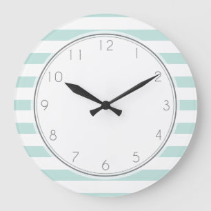 Grande Horloge Ronde Mint Stripes