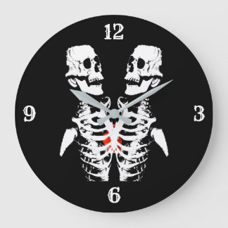 Grande Horloge Ronde Mirror Image Skeleton Black