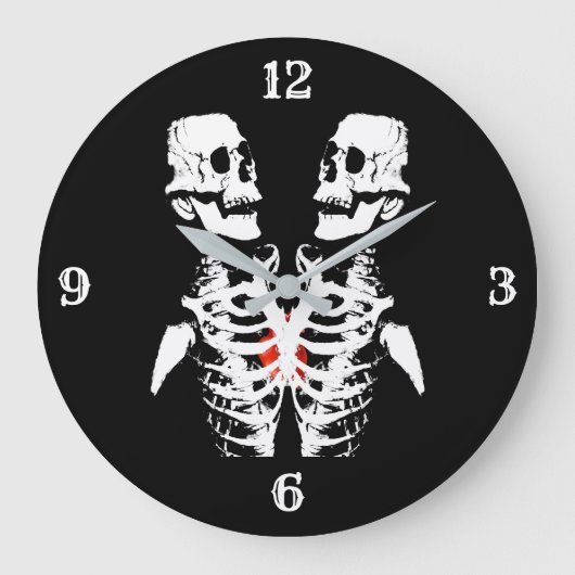 Grande Horloge Ronde Mirror Image Skeleton Black (Recto)