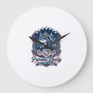 Grande Horloge Ronde Mission de nuit patriotique Patriot Wolf Militaire
