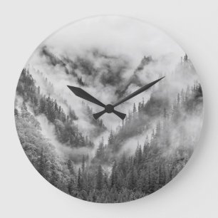 Grande Horloge Ronde Misty Jiuzhaigou : Patrimoine de l'UNESCO Chine.