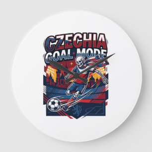 Grande Horloge Ronde Mode de but de Tchéquie squelette striker Nations