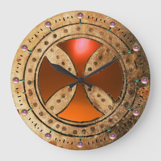 Grande Horloge Ronde MODÈLE ANTIQUE TRAVERS L'OEUVRE D'ÂGE Orange (Recto)