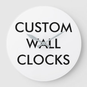 Grande Horloge Ronde Modèle blanc Personnalisé