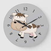 Grande Horloge Ronde Modèle de vache illustré (Recto)
