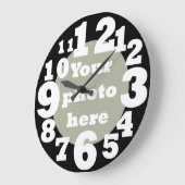 Grande Horloge Ronde Modèle d'horloge avec grand nombre (Angle)